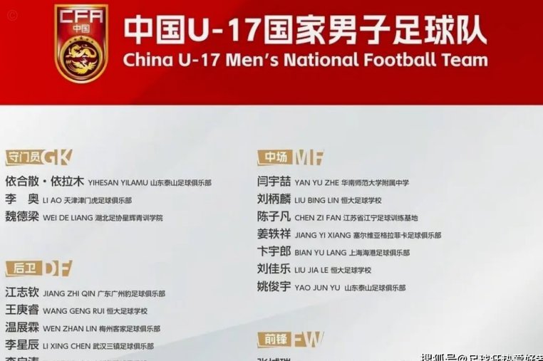 U17国足前瞻：盼22年后再进亚洲杯4强！连续3届遇沙特+盼复仇苦主
